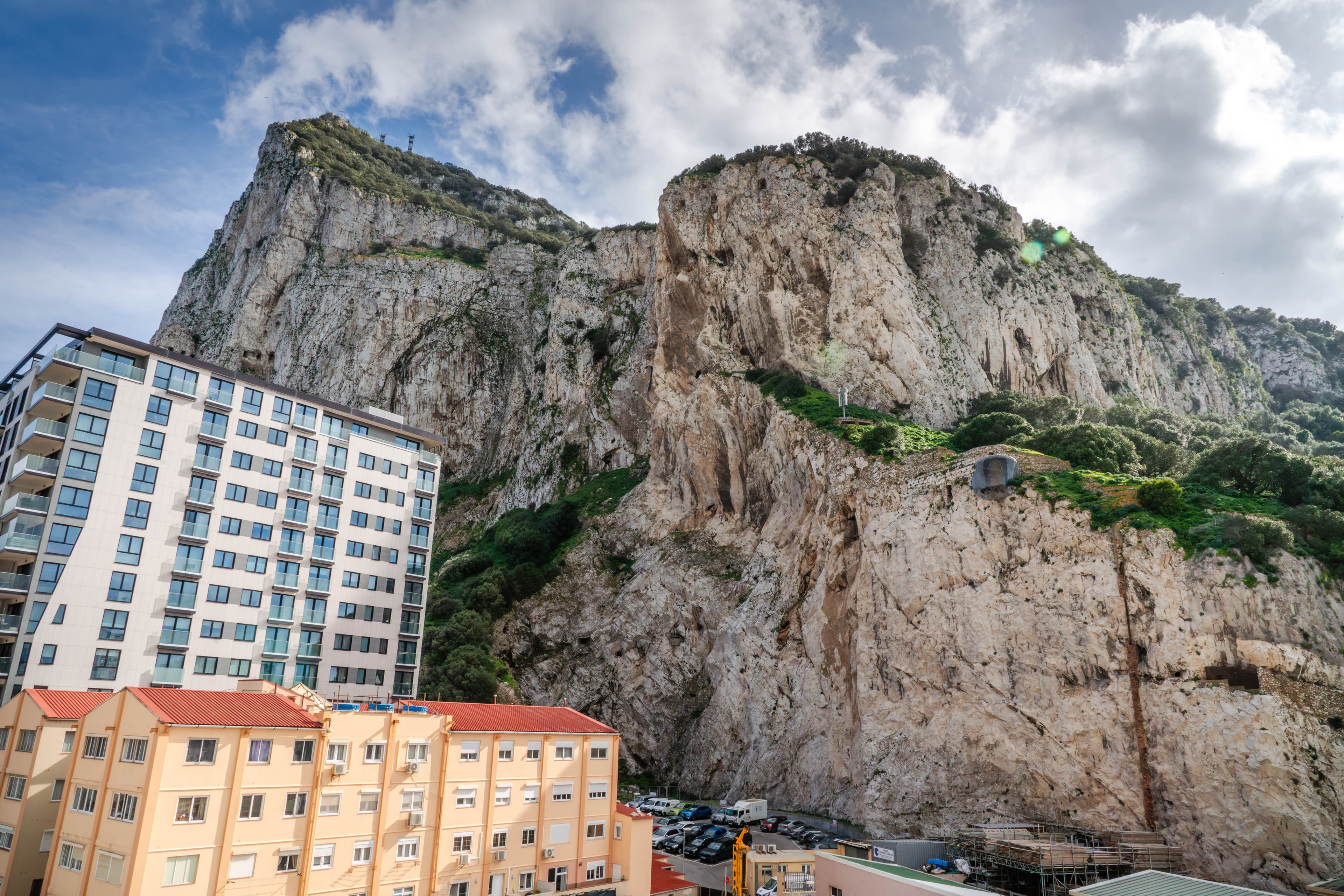 Victory Suites with the Rock of Gibraltar